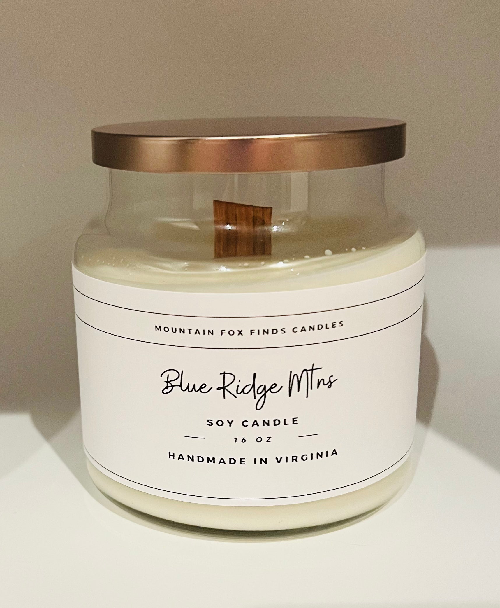 Blue Ridge Mtns Apothecary Jar Soy Wax Candle