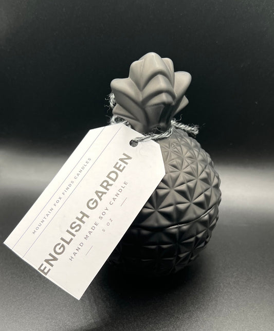Matte Black Pineapple Soy Candle