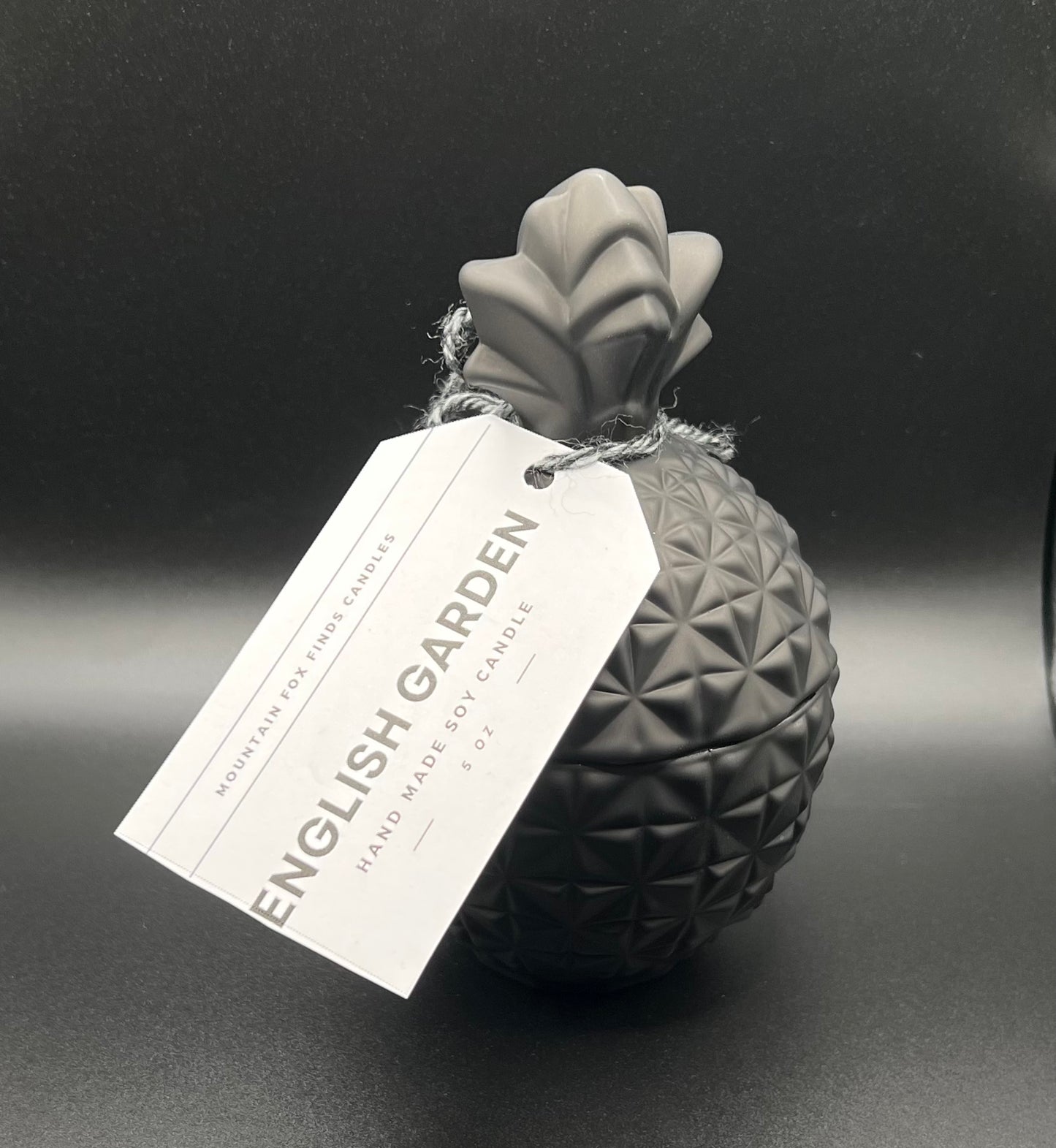 Matte Black Pineapple Soy Candle