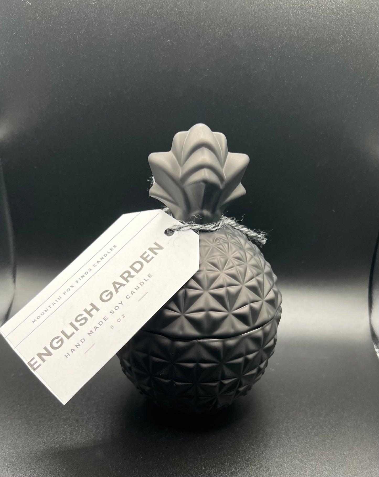 Matte Black Pineapple Soy Candle