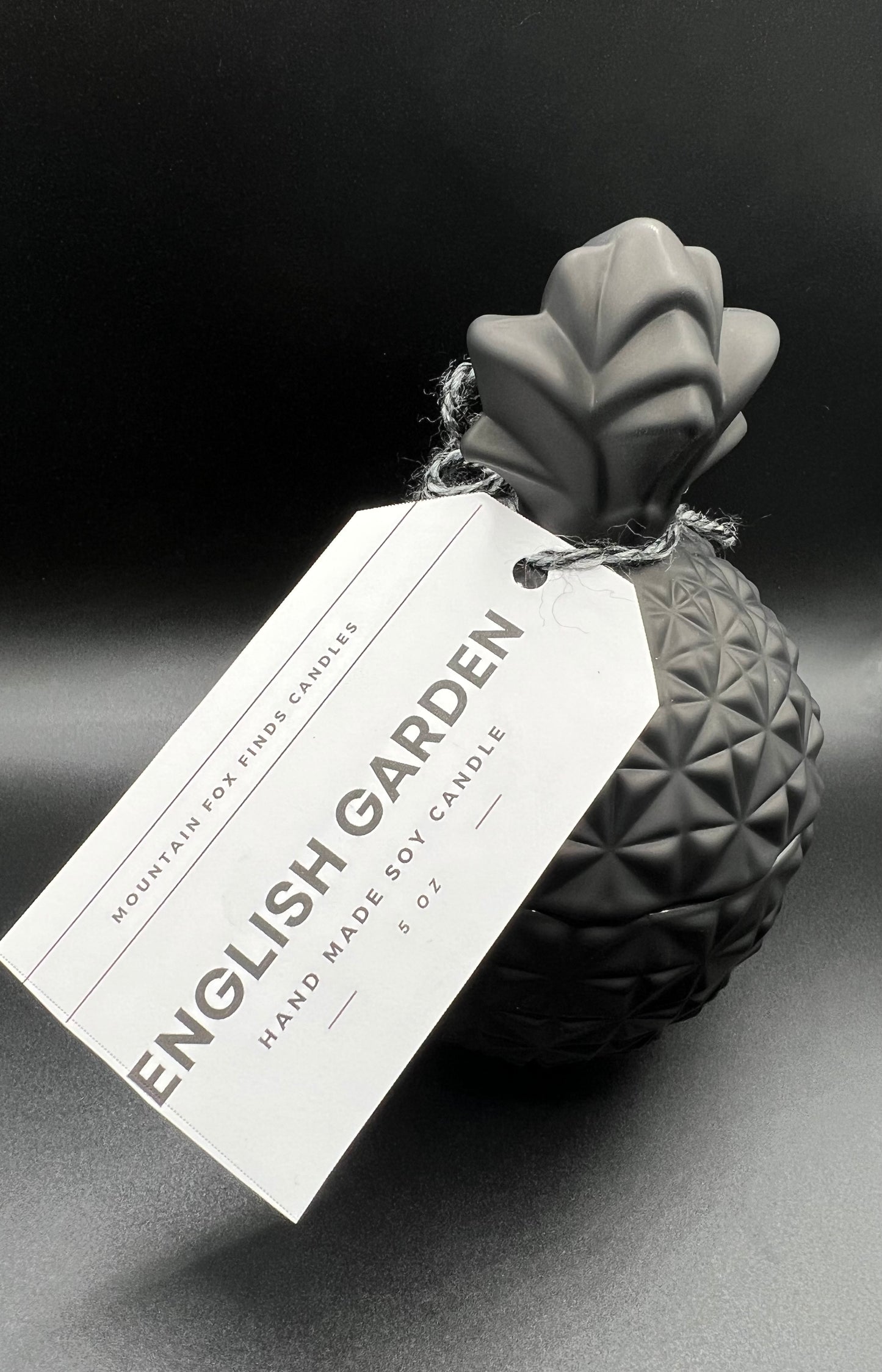 Matte Black Pineapple Soy Candle