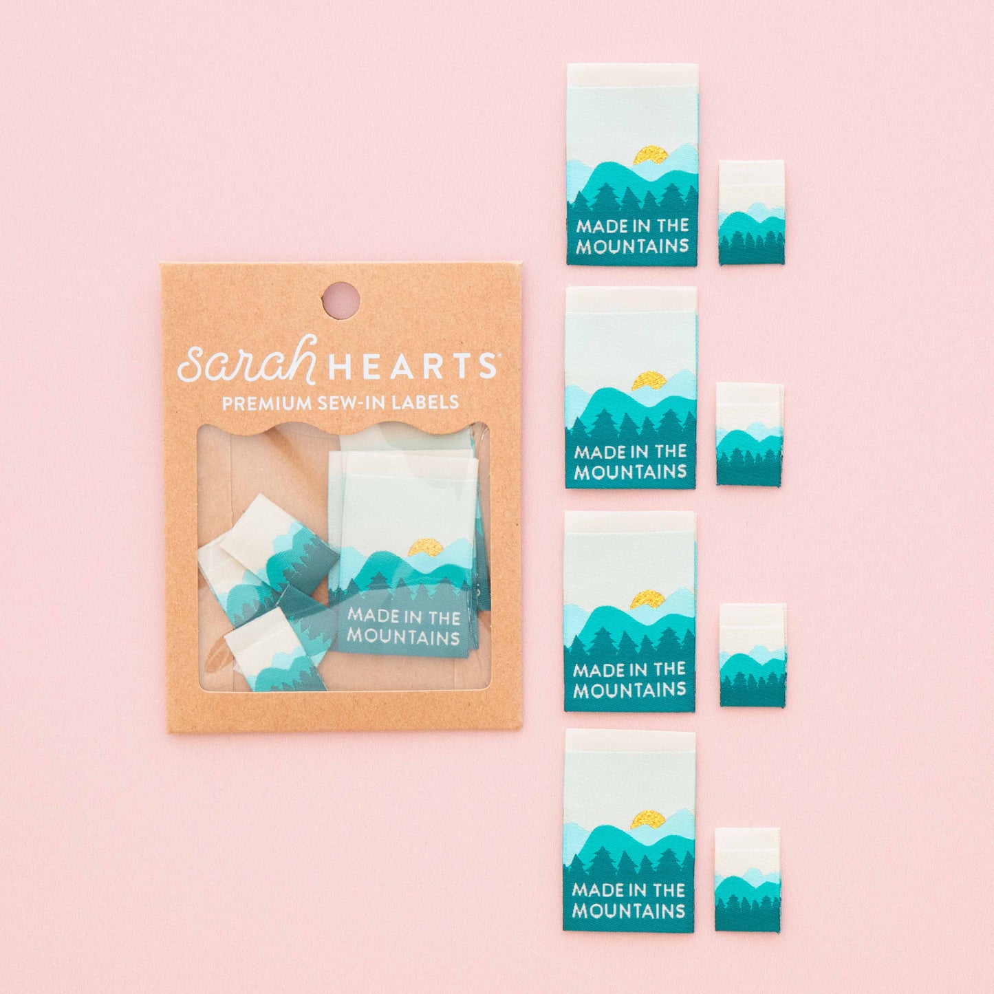 Made in the Mountains Woven Sewing Labels