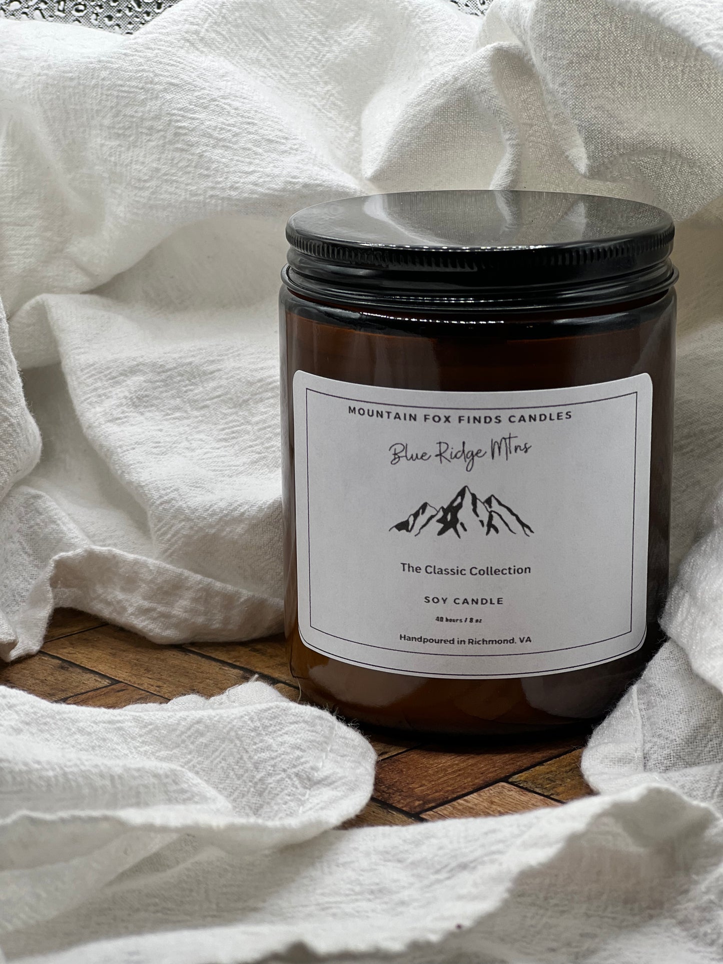 Blue Ridge Mtns - Amber Jar Candle